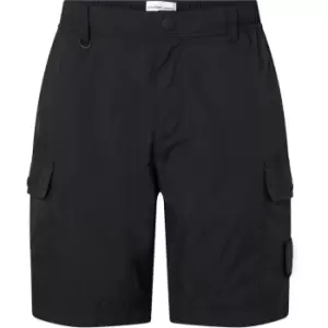 Calvin Klein Jeans Nylon Lightweight Cargo Short - Black