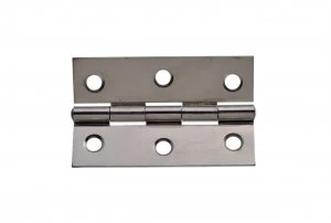 Wickes Butt Hinge - Chrome/Steel 76mm Pack of 2