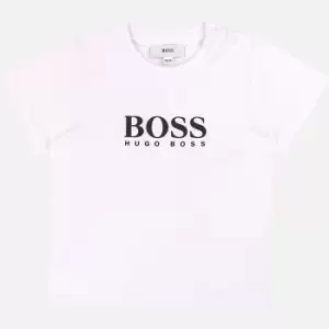 Hugo Boss Boys Baby Short Sleeve T-Shirt - White - 0-3 months