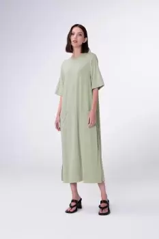 Fen Ladder Stitch Dress, Wasabi / 10