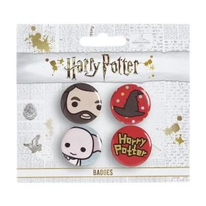 Harry Potter Chibi Button Badge Set 4