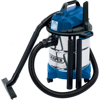 Draper WDV20ASS 13785 20L 1250W Wet & Dry Vacuum Cleaner