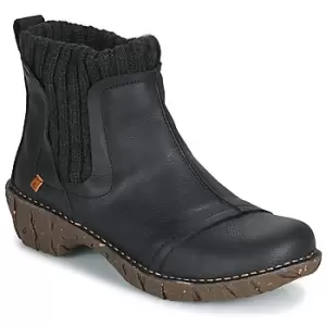 El Naturalista YGGDRASIL womens Mid Boots in Black,9