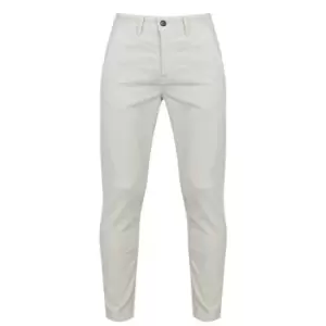 Boss Schino Tapered Cord Trousers - White