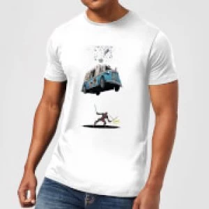 Marvel Deadpool Ice Cream Mens T-Shirt - White - 3XL