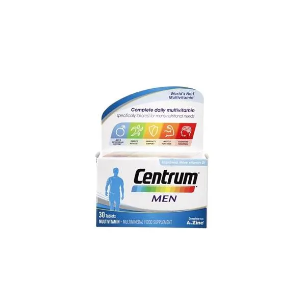 Centrum Mens Multivitamins and Minerals Tablets - 30 Tablets