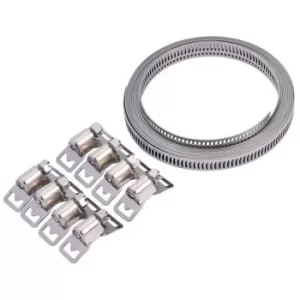 Draper 8mm Wide Hose Clamp Set