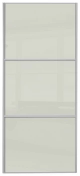 Sliding Wardrobe Door W762mm 3 Panel Arctic White