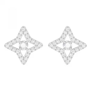 Ladies Swarovski Silver Plated Sparkling Earrings