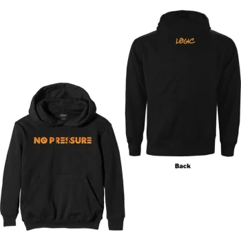 Logic - No Pressure Gradient Unisex Small Hoodie - Black