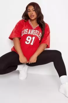 'Los Angeles' Slogan Varsity Top