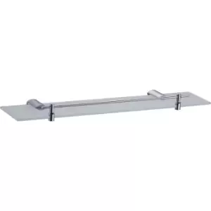 Eclipse Glass Shelf in Chrome Zinc Alloy