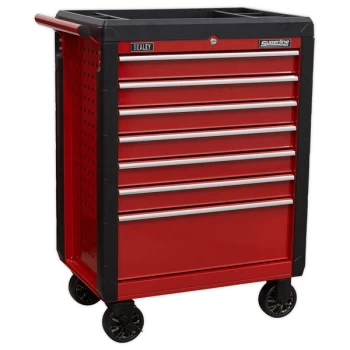 Sealey AP3407 Rollcab 7 Drawer with Ball Bearing Slides - Red