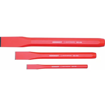 6'X1/2',8'X3/4',10'X1 Cold Chisel Set - Kennedy