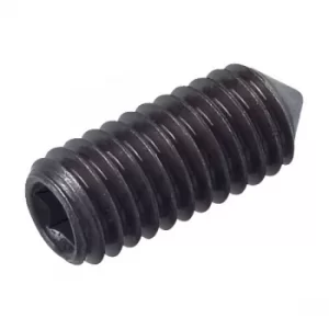 Toolcraft Hex Socket Grub Screw & Bore Tip DIN 916 45H M4 x 5mm Pa...