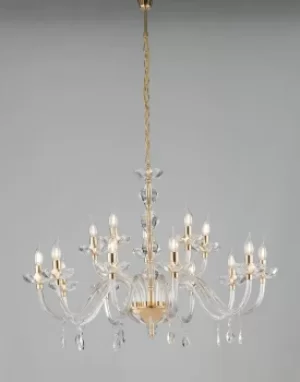 RIFLESSO 5 Light Chandeliers Gold, Crystal 96x67cm