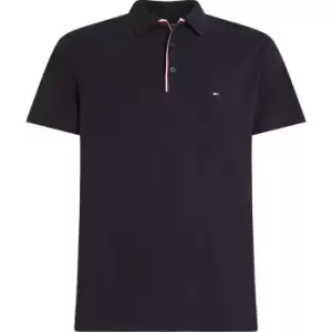 Tommy Hilfiger Rwb Placket Tipping Reg Polo - Blue