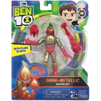 Ben 10 Action Figures Metallic Theme - Heatblast