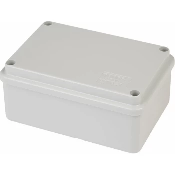 GW 44 205 Junction Box Ip56 Screwed Lid Grey 120 x 80 x 50mm No Holes - Gewiss