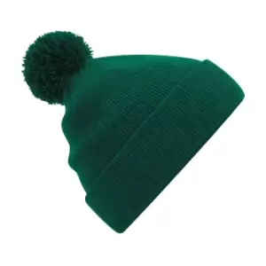 Beechfield Unisex Adult Original Pom Pom Beanie (One Size) (Bottle Green)