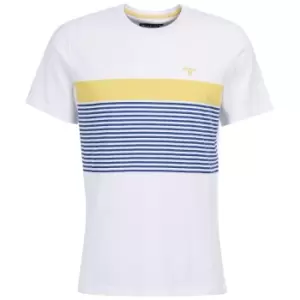 Barbour Mens Braeside Tee White XXL