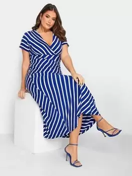 Yours Stripe Swing Dress, Blue, Size 26-28, Women