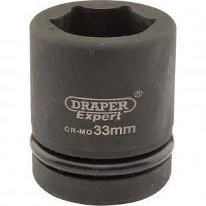 Draper Expert 1" Drive Hexagon Impact Socket Metric 1" 33mm