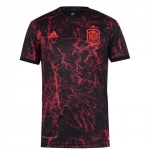 adidas Spain Pre Match Shirt 2020 Mens - Black