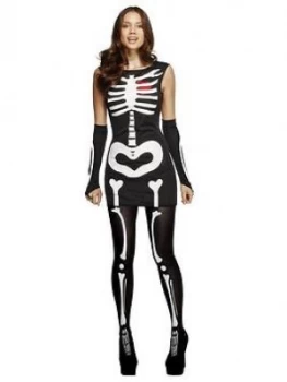 Sexy Skeleton Costume, One Colour Size M Women