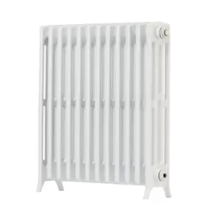 Arroll Edwardian Cast Aluminium White 12 Column Radiator, (W)728mm X (H)750mm