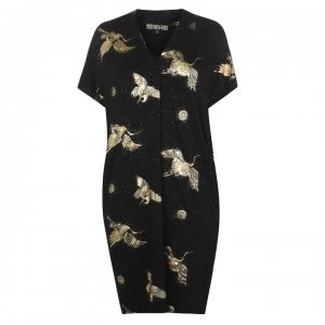 Biba Foil Logo Tunic - Black Leopard