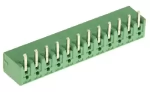 Phoenix Contact, MC 1.5/12-G-3.81, 12 Way, 1 Row, Right Angle PCB Header