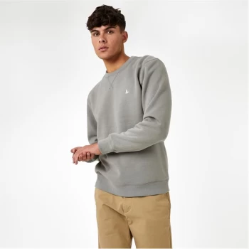 Jack Wills Belvue Pheasant Logo Crew Sweatshirt - Washed Khaki