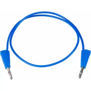 R-TECH 524595 Test Lead 50cm 4mm Stackable Plugs Blue