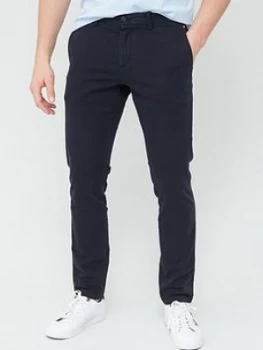 Tommy Hilfiger Bleecker Flex Chino - Desert Sky Navy, Desert Sky Navy, Size 36, Inside Leg Regular, Men