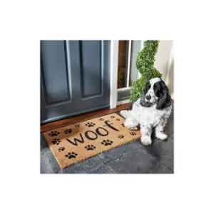 Marco Paul Decorative Decoir Non Slip Doormat Entry Hallway Natural Coir Indoor Outdoor Welcome Door Mat Easy Clean Novelty Natural Mat PVC Backing