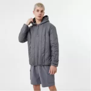 Jack Wills Tech Baffle Hoodie - Grey