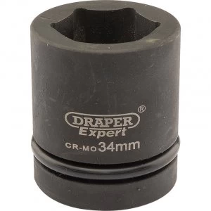 Draper Expert 1" Drive Hexagon Impact Socket Metric 1" 34mm