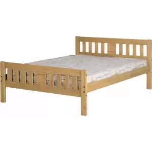 Seconique Rio Pine Bed Solid Waxed Pine 4ft6 Double