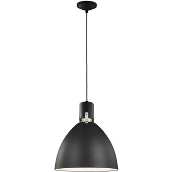 Elstead - Brynne - LED 1 Light Medium Dome Ceiling Pendant Black