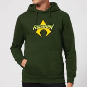 Justice League Aquaman Logo Hoodie Forest Green