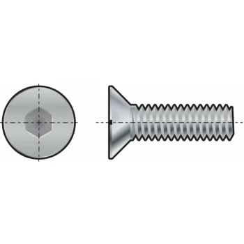 M10X15 Skt Countersunk Head Screw (GR-10.9)- you get 25 - Qualfast