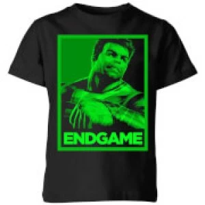 Avengers Endgame Hulk Poster Kids T-Shirt - Black - 3-4 Years