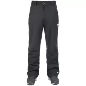 Trespass Mens Hemic Water Resistant Softshell Trousers (L) (Black)