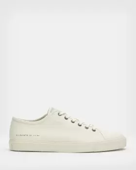 AllSaints White Mens Theo Low Top Trainers, Size: UK 7/US 8/EU 41