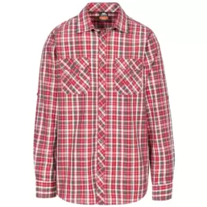 Trespass Mens Collector Check Shirt (XXS) (Red Check)