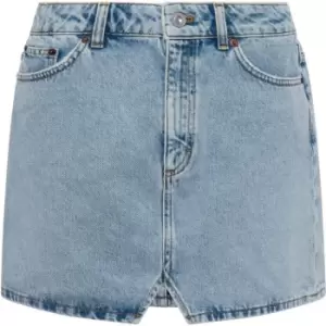 French Connection Poppie Organic Denim Mini Skirt - Blue