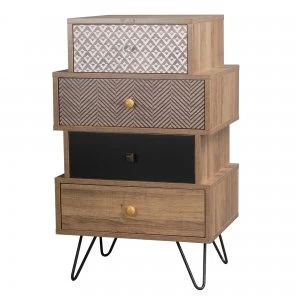 Casablanca 4 Drawer Chest Brown