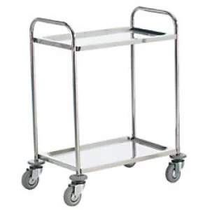 GPC Shelf Trolleys Silver Lifting Capacity Per Shelf: 50kg 470mm x 900mm x 710mm