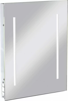 KnightsBridge LED Illuminated Bathroom Wall Mirror IP44 and Shaver Socket